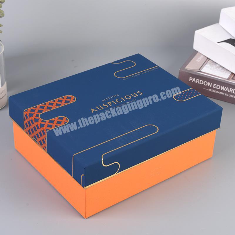Amazon Hot Matt Lamination Embossing Soft Touch Packaging Shoe Gift Box Wholesale