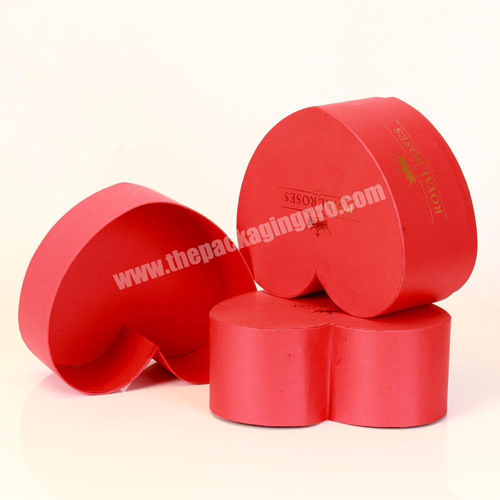 Beautiful and high quality Customized Paper Red Decorative Heart Shaped Candle Gift Box