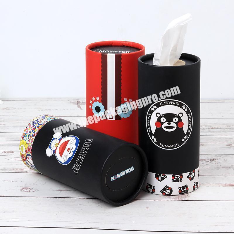 Round Cardboard Cylinder Paper Tube Fragrance Perfume Box for Perfume Bottle Cosmetic Packaging