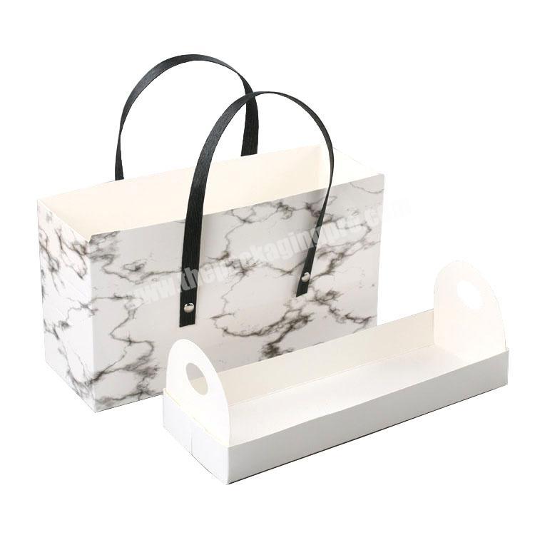 Best sale classy matte white foldable Swiss roll box