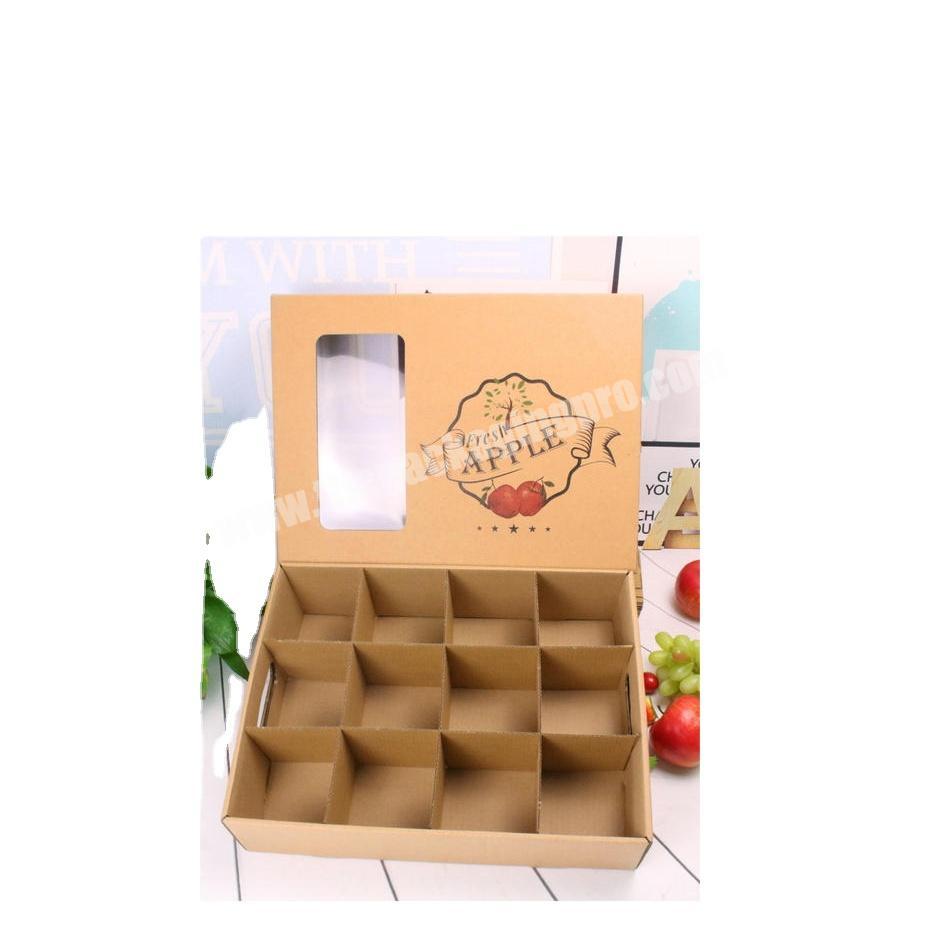 Best sale good quality kraft paper corrugated fresh fruit package apple packing paper insert shipping paper box