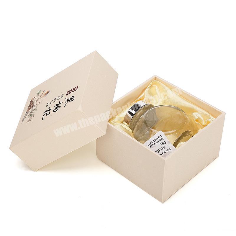 Big Supplier Private Label Logo Printing Square Shape Gift Candle Boxes Aroma lamps Packing Box With Lid