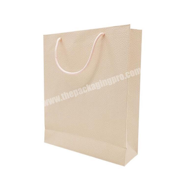 Big thank you pink wedding party square bottom marble gift bag with ribbon