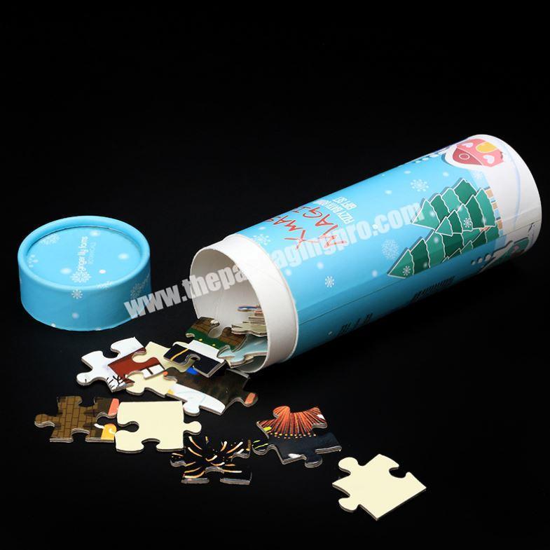 Biodegradable 100% Recycled Puzzle Paper Tube With Logo Design