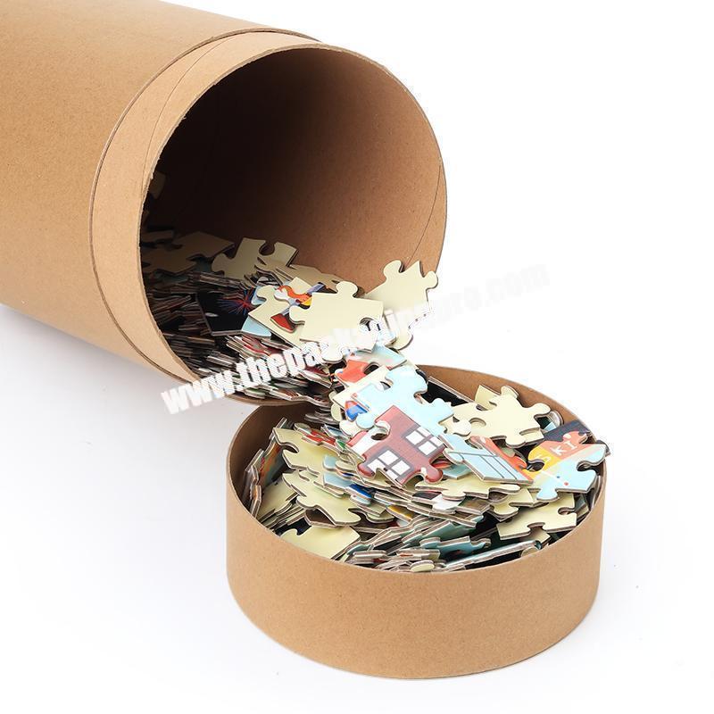 Custom new design Kraft Paper Box cardboard cylinder paper tube for blocks packaging