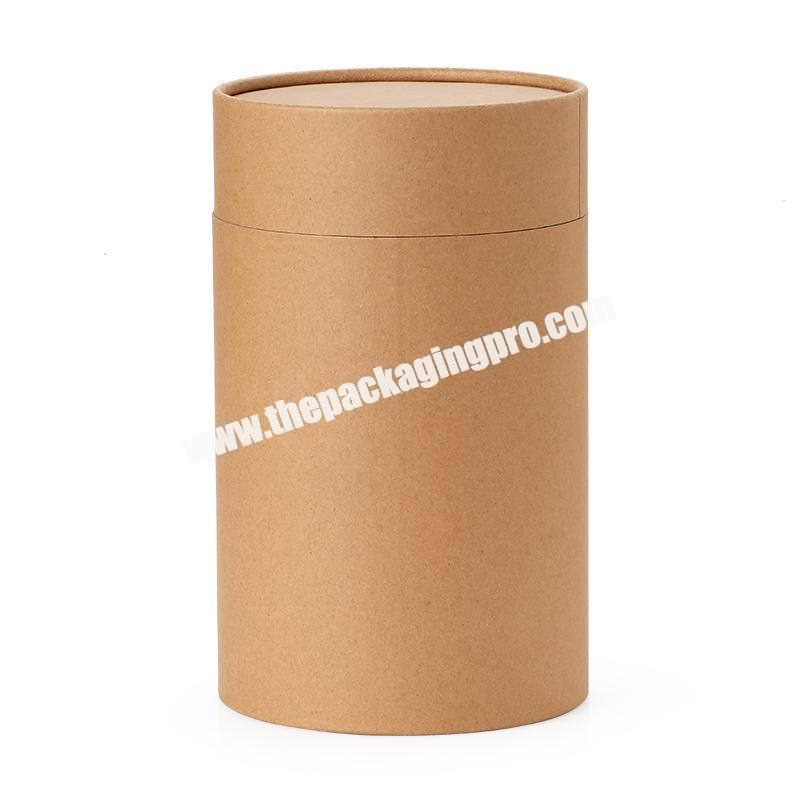 Biodegradable Kraft Paper Box cardboard container for water glass bottle paper tube packaging