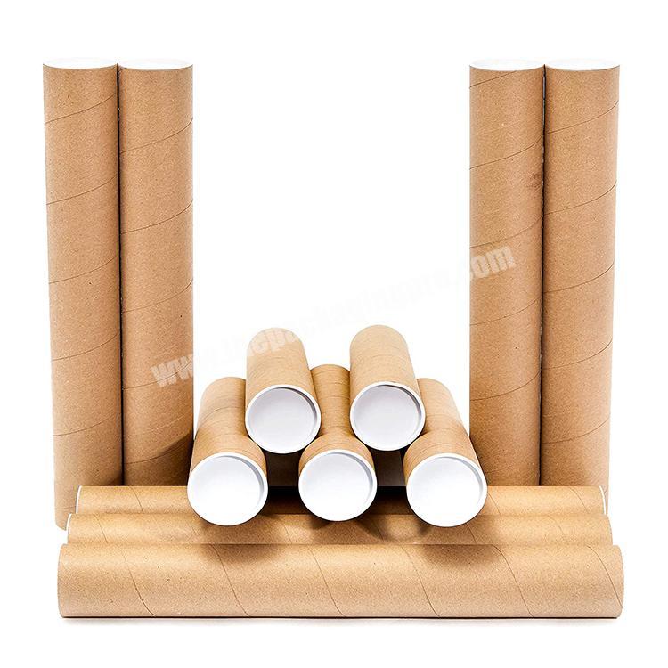 Biodegradable cardboard round paper kraft poster mailing shipping tubes packaging