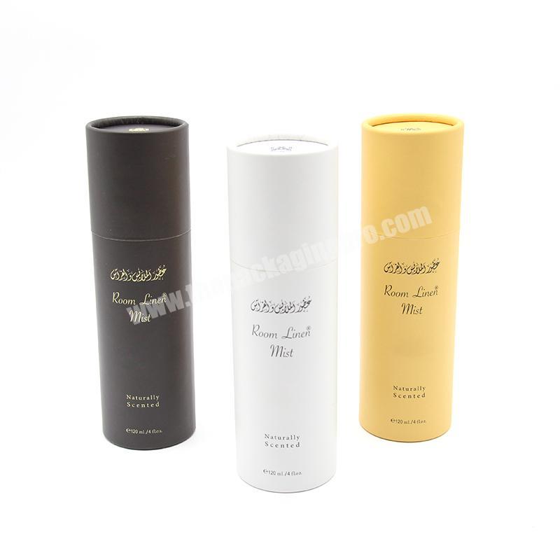 Biodegradable cylindrical box skin care dropper bottle packaging paper tube for perfume