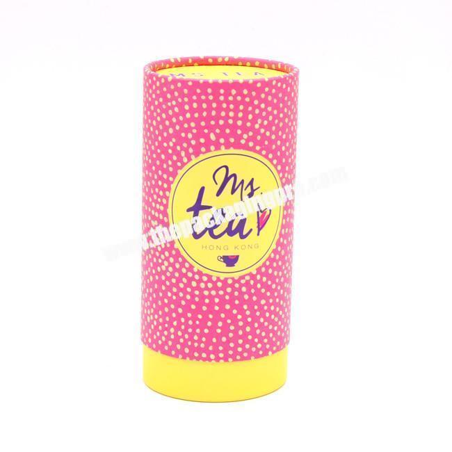 Costom Recycled Paper Tube Packaging Wiht Printing Logo For Tea