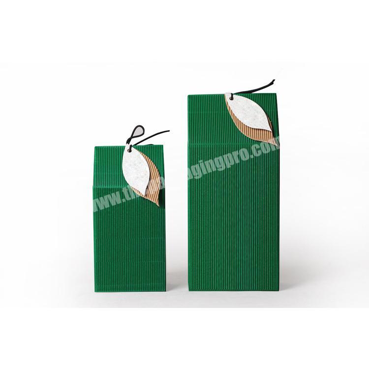 Biodegradable luxury fancy gift paper box packaging printed with logo label
