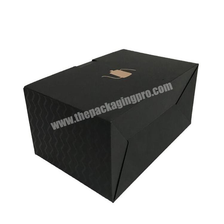 Black Custom E Flute Corrugated Mailing Tea Pot Gift Packaging Box