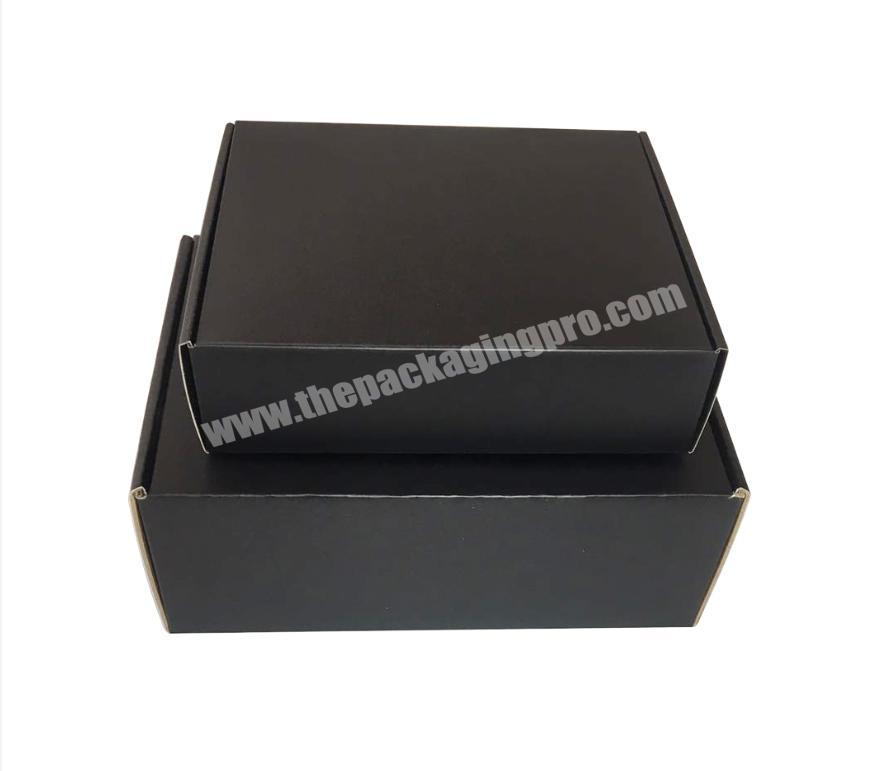 Black Kraft Corrugated Cardboard Paper Box Packaging Mailer Postal Shipping Box
