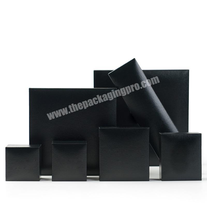 Black Small Present Craft Gift Ring Necklace Bracelet Cufflink Paper Jewelry Box For Packaging