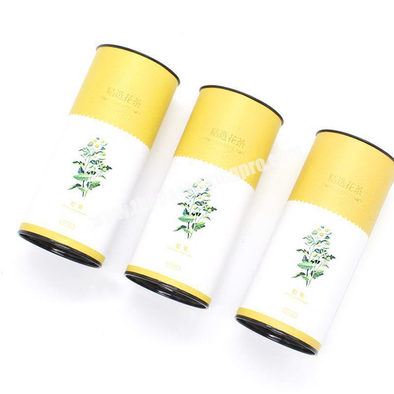 Good quality coffee for candies chocolate cookie cylinder thin wall tea kraft  tube packaging