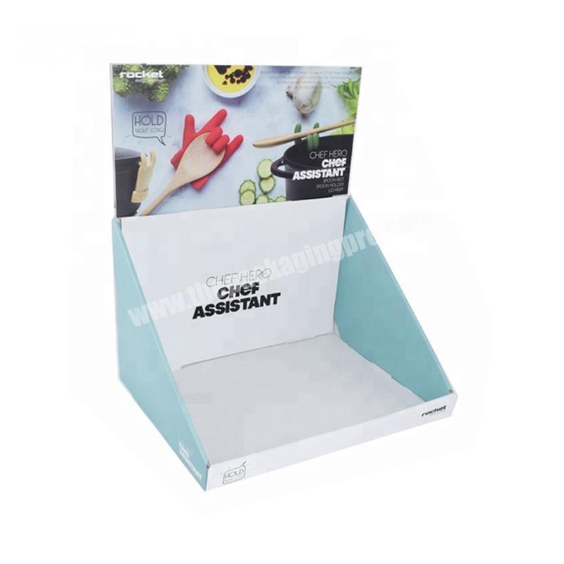 Cardboard Counter Display Stand / Paper PDQ Carton Display / Retail Paper Table Display
