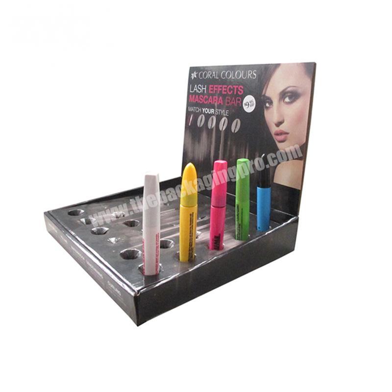 Cardboard Countertop Displays for Lipstick Paper Cosmetic Table Standing Display
