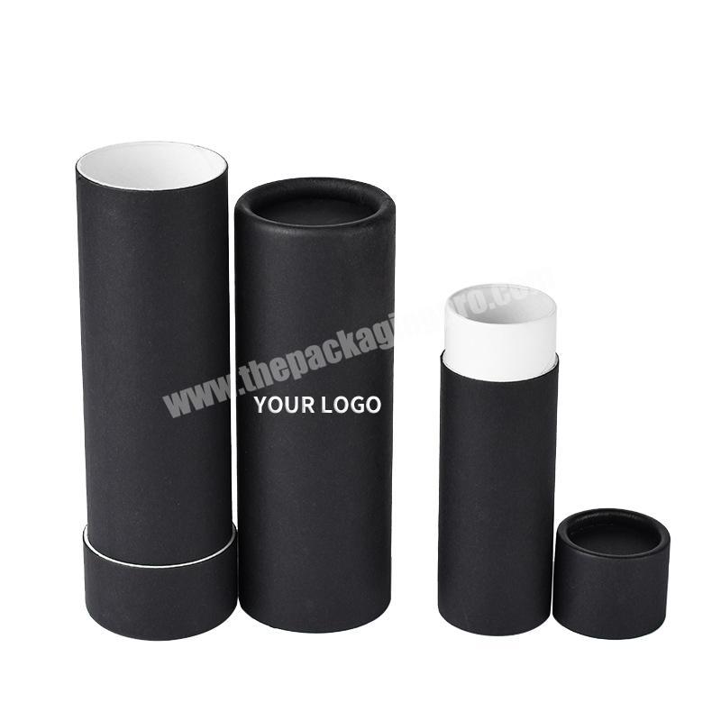 empty biodegradable kraft cardboard push up deodorant containers paper package tube lip balm