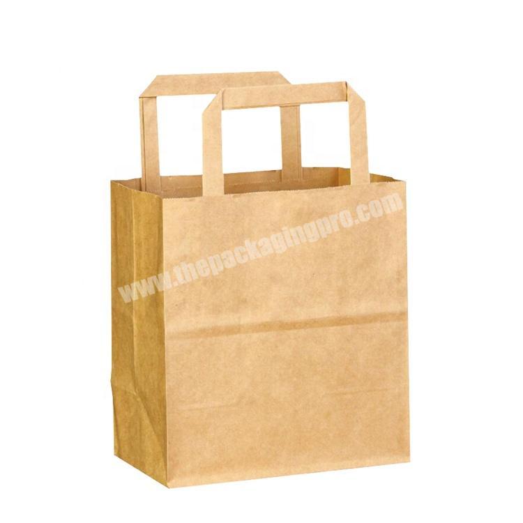 Cheap Printed Brown Kraft Paper Bag with Handle