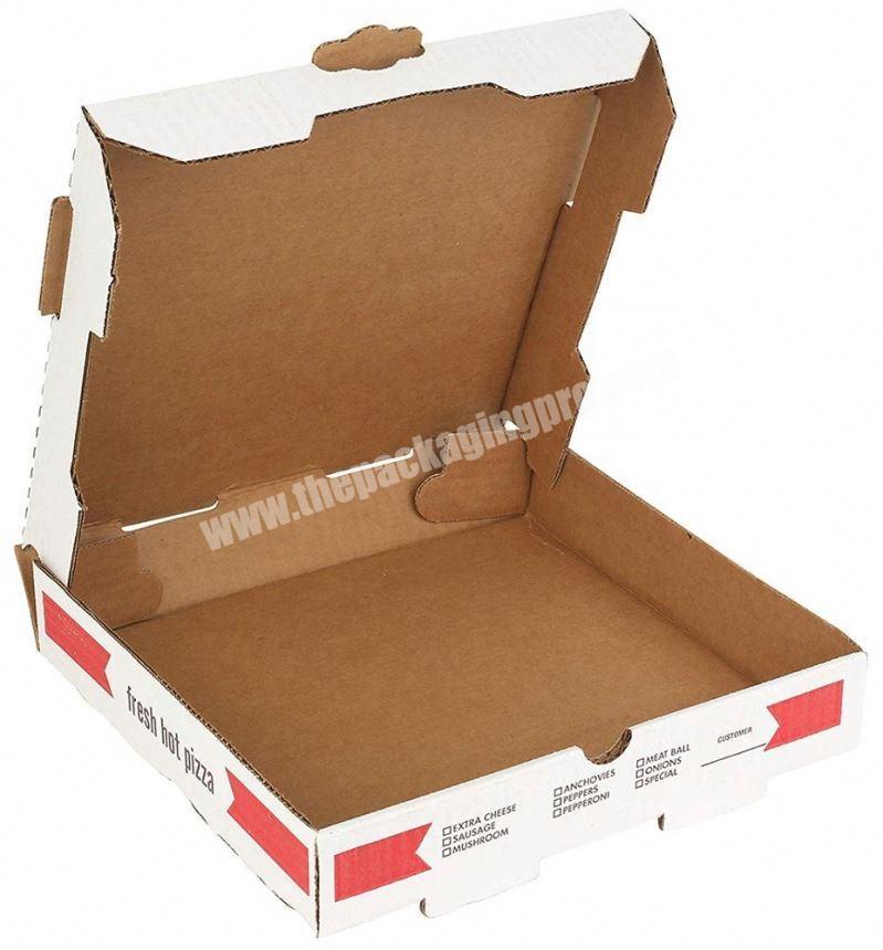 Cheap corrugated food burger pizza box for packaging