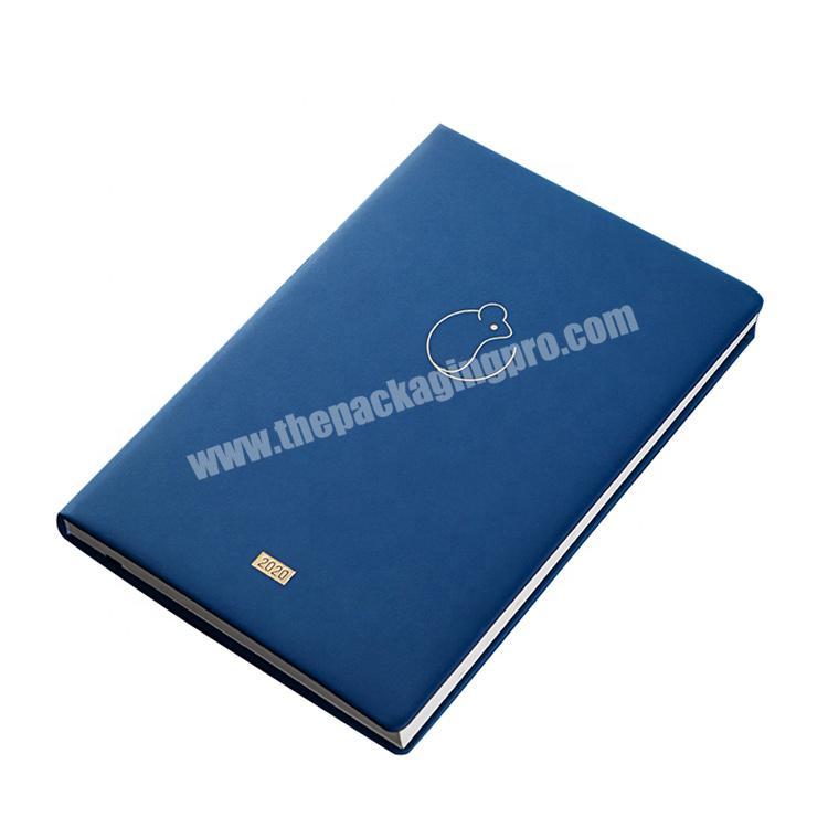 Cheap custom hardcover diary notebook with pu leather