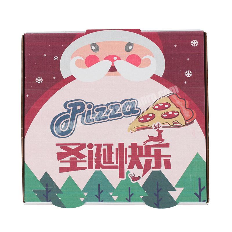 Cheap pizza paper box white kraft paper pizza packing box