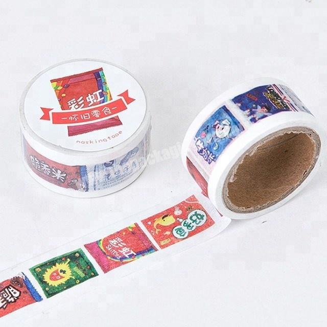 Childhood snacks washi masking tape custom printed