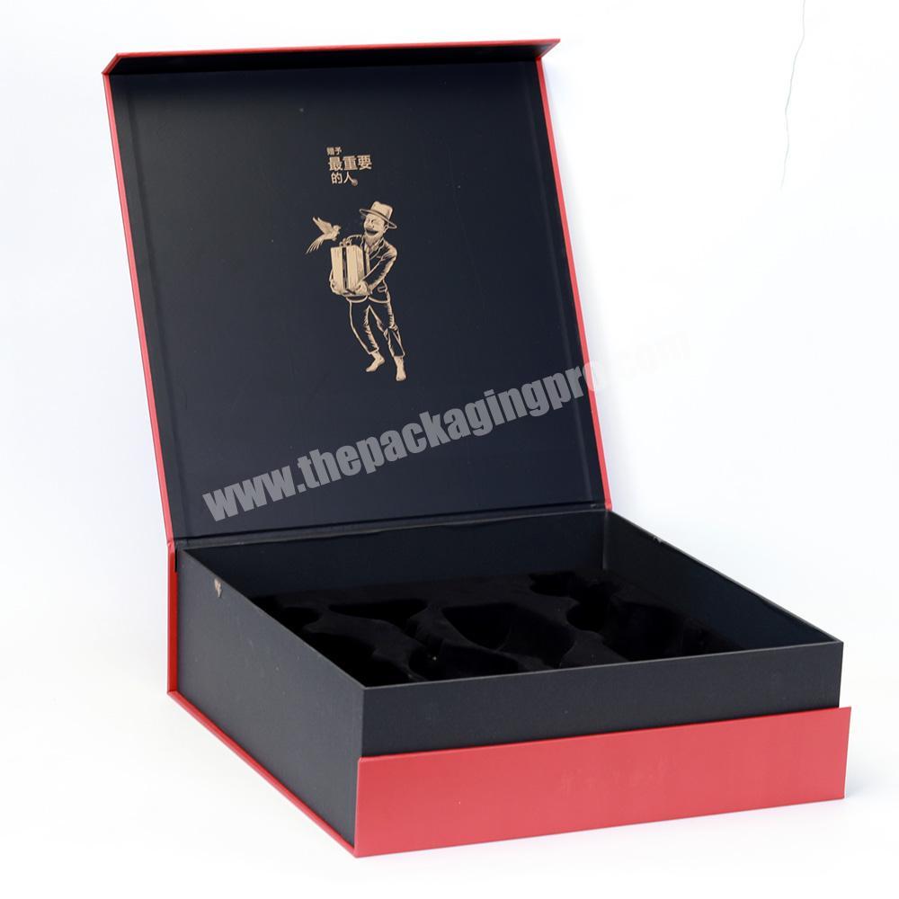 China Custom Luxury Book Shaped Rigid Paper Packaging Magnetic Gift Boxes hair box packaging