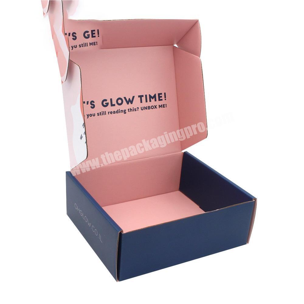 China Manufacturer Custom Logo Printing packging box private label mailing packaging box