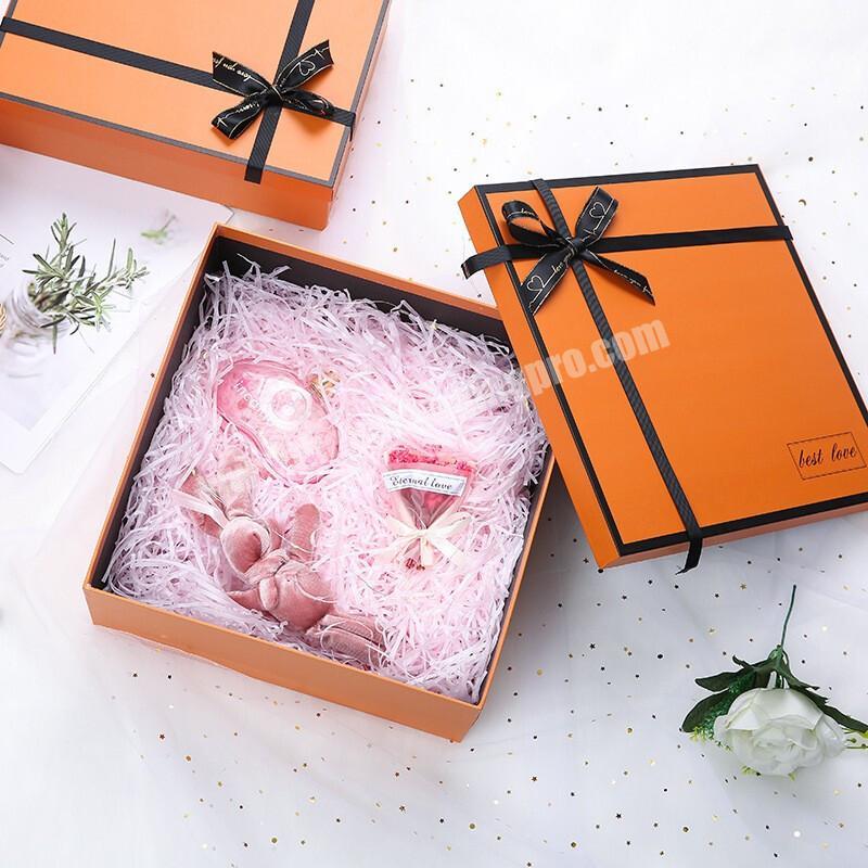 China Manufacturer skincare Packing born baby custom orange packaging box with matt lamination