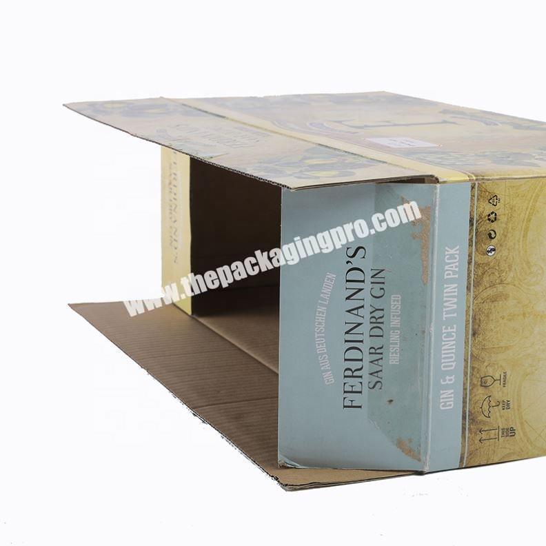 Wholesale folding brown corrugated paper packaging box for spoon