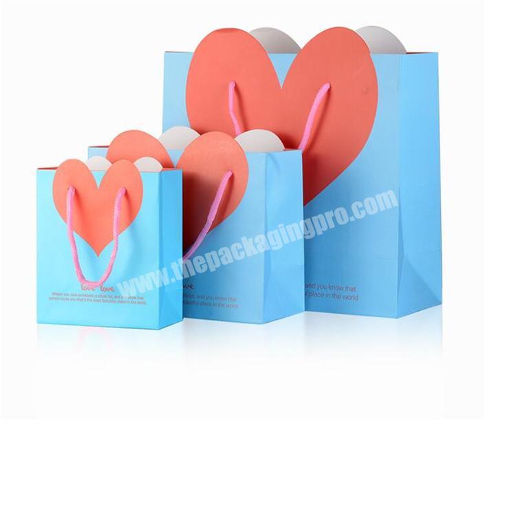 China manufacturers  luxury boutique gift bag packaging custom paper thank you gift bags with logo print
