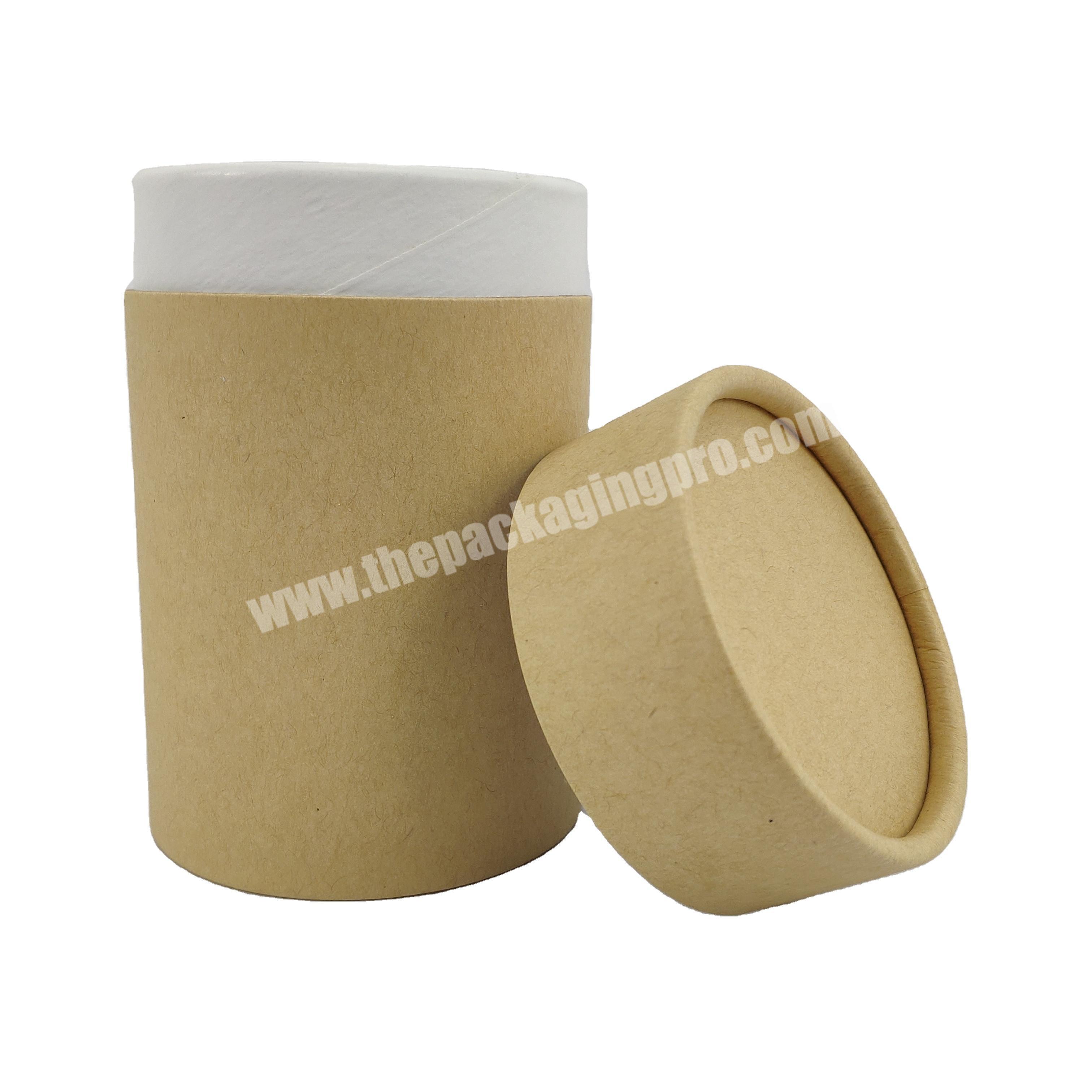 Chinese manufacturer supply brown paper craft tube tea can
