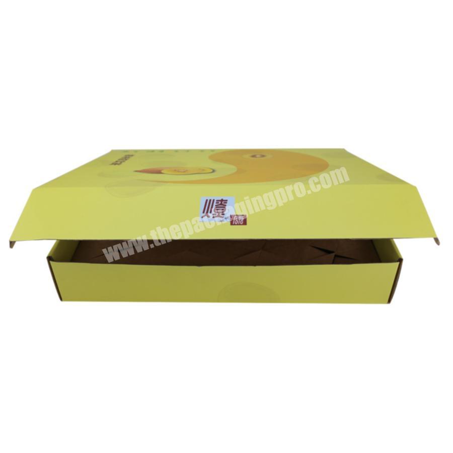 Chinese sale color printed  paper fruit packing corrugated kraft box