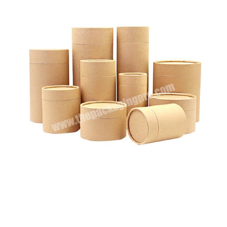 Chinese tea packaging tube eco friendly kraft paper tube packaging