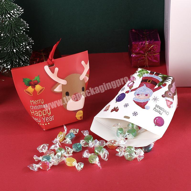 Christmas colorful two pieces type candy packaging paper box