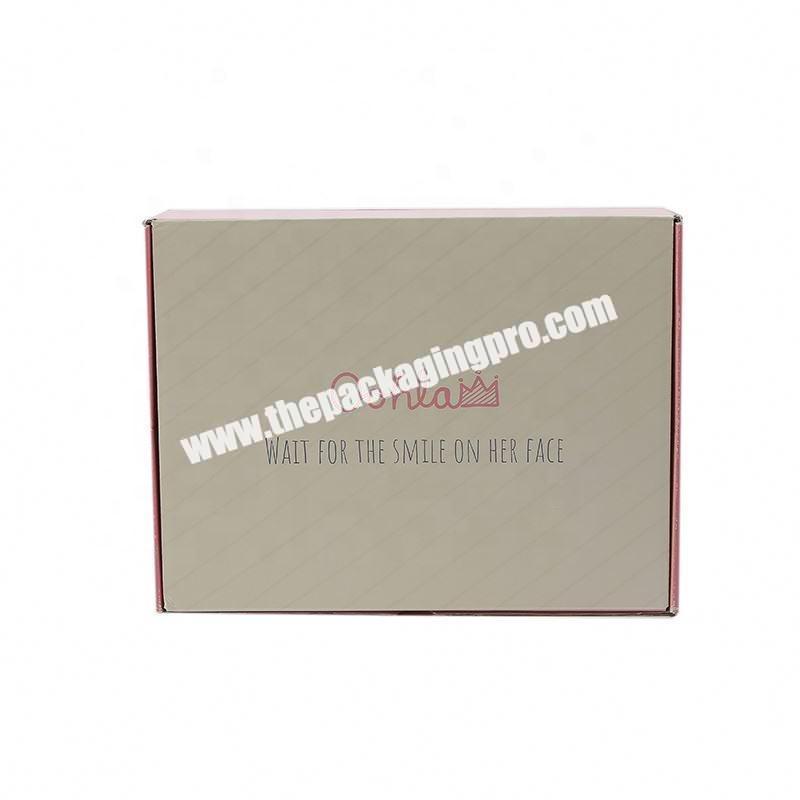 Elegant high quality corrugated paper box For face mask set packaging