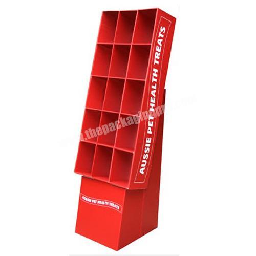Corrugated Paper Floor Book Adversting Trade Equipment Cardboard Display Stand