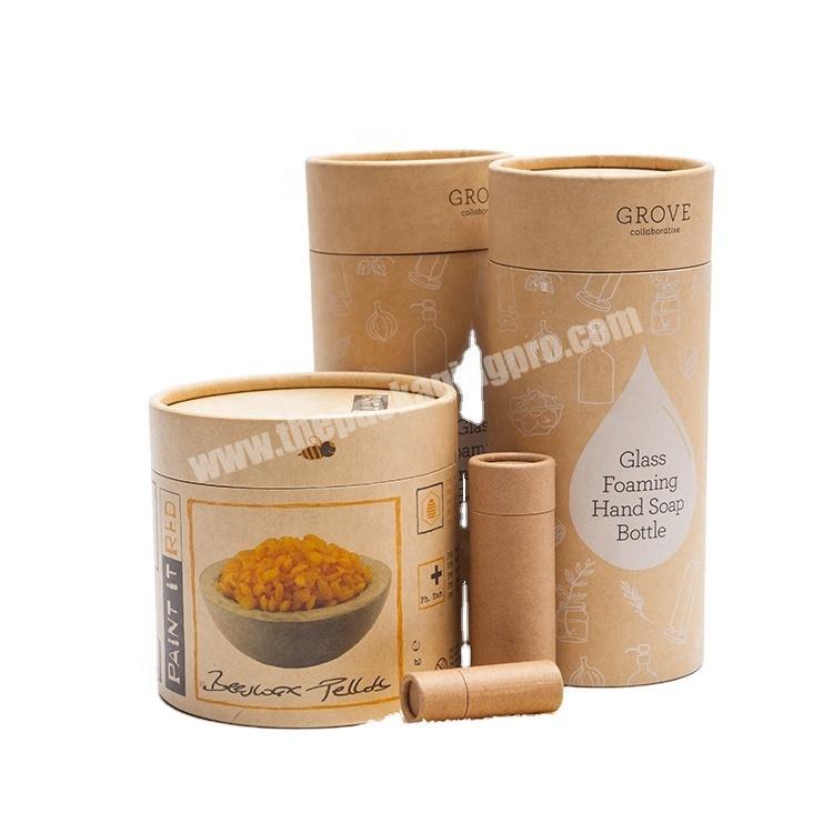 Costomized Color Kraft Paper Tube Round Packaging Round Paper Tube With Customer'S Design