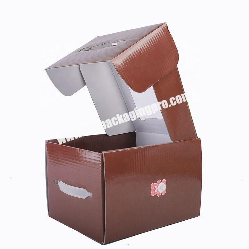 Cheap corrugated foldable color boxrecycled cardboard for t-shirt packaging
