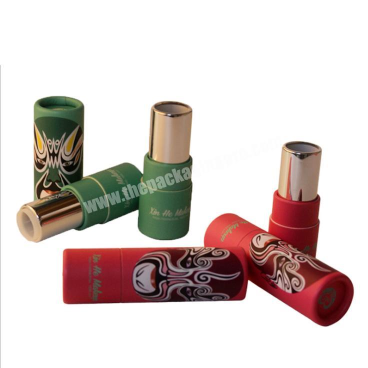 Custom 1oz 25g push up paper tube lip balm lipstick container