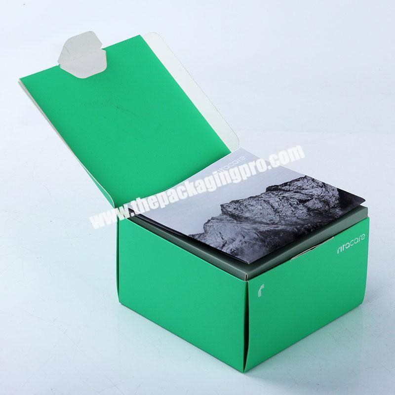 Custom 350g white card paper printed cosmetics 10ml vial packaging box