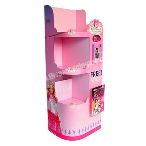 Custom Artwork Cardboard Free Standing Display Units For Dolls/Toys