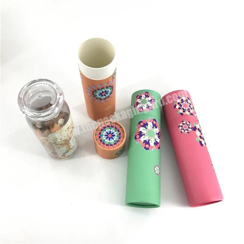 Custom Cardboard Canister Can Cylinder Biodegradable Gift Paper Tube For  Packaging