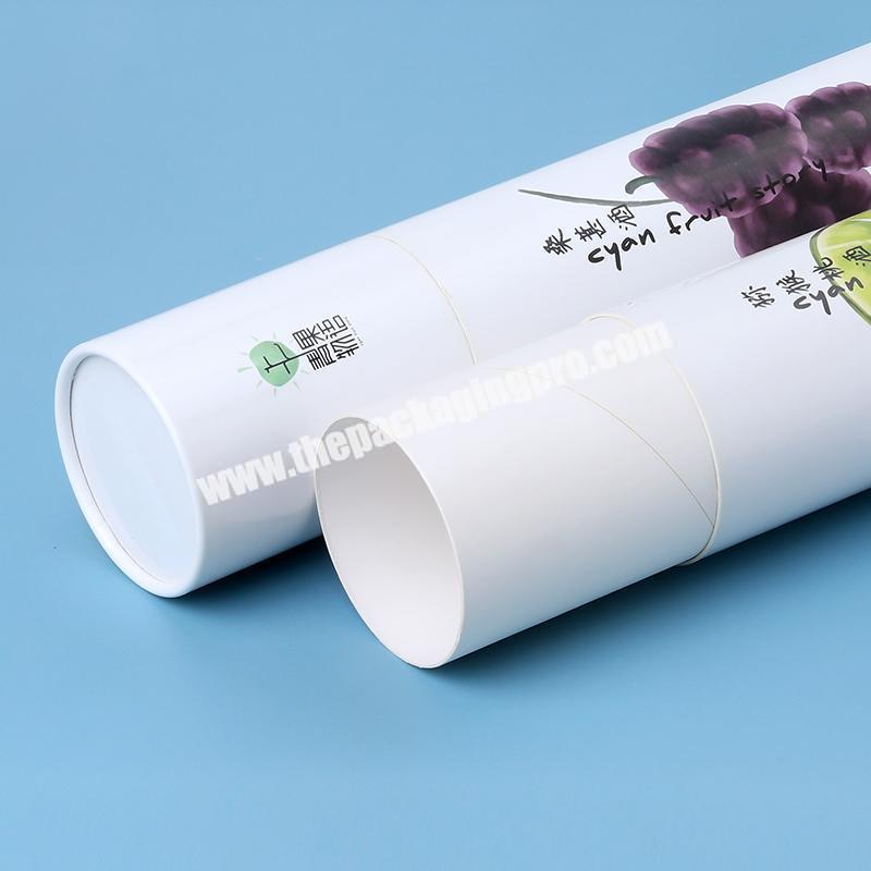 Biodegradable Paper Tube Containers for fruit wine Custom Round Paper Packaging