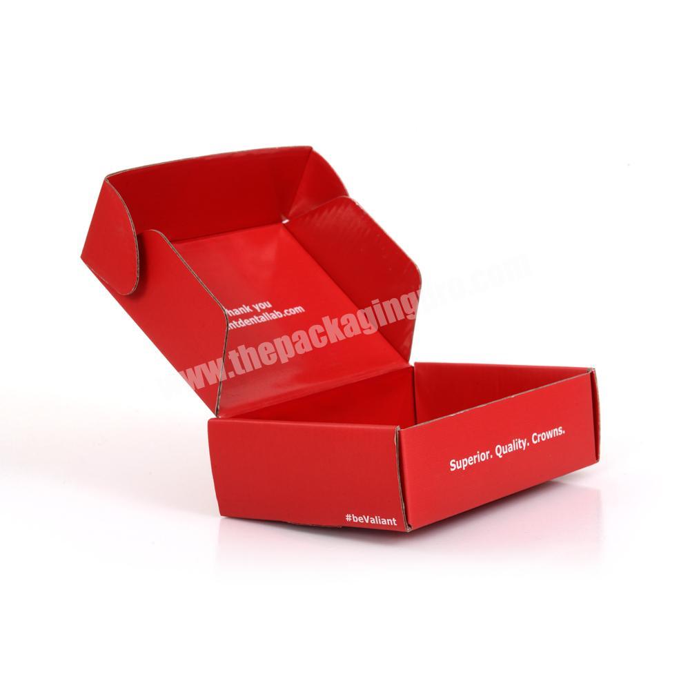 Custom Corrugated Red Shipping Mailier Box Packeging Box