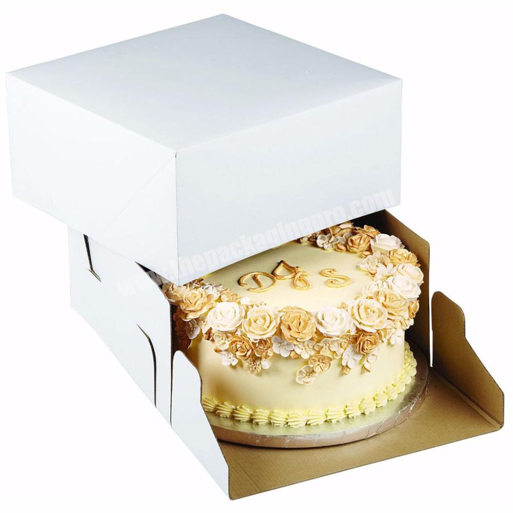 Custom Cute Cream Cake Packaging Paper Box With Logo Printing