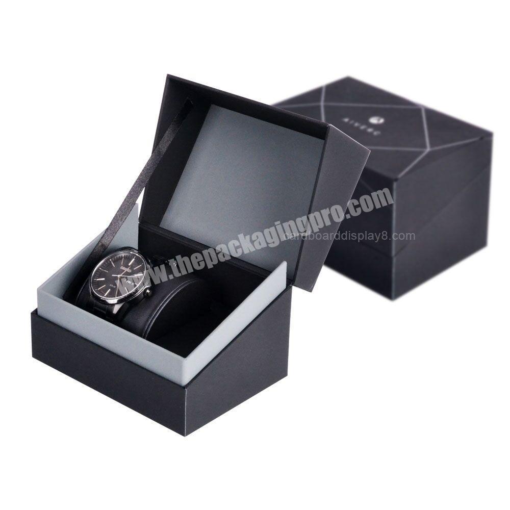Custom Decorative Reusable Paper Wedding Treasure Jewelry Watch Gift Boxes With Pillow Inner