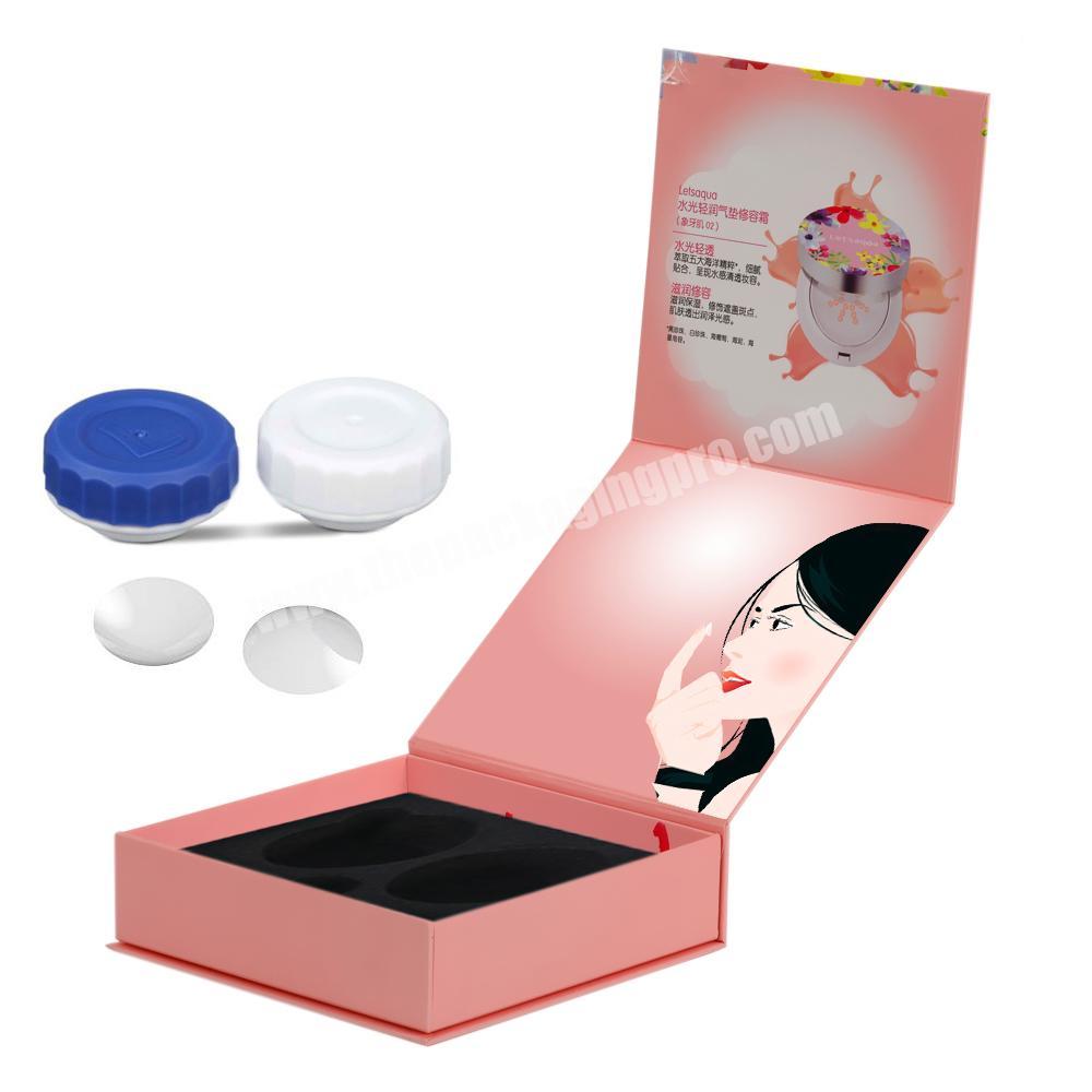 Custom Design Box With Mrror Paper Packaging Contact Lens Packaging Boxes For Contact Lenses