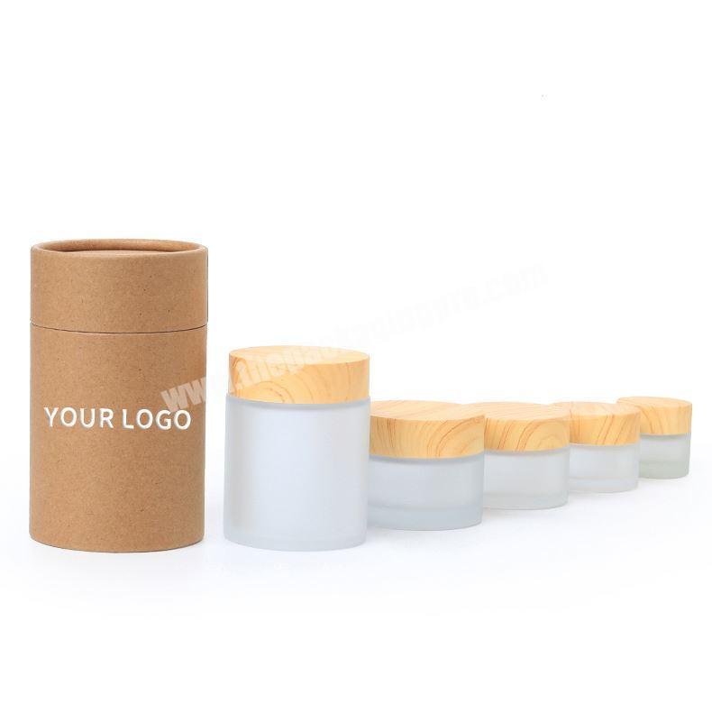Custom Design Eco Friendly Kraft Cylinder Tea Packaging Paper Tube Foil Lined Inside