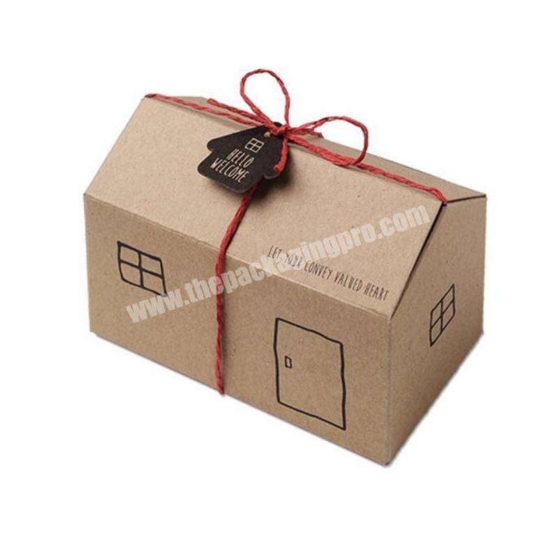 Custom Design Foldable Christmas Paper Bag Sweet  Desert Bakery Cake Packaging Box